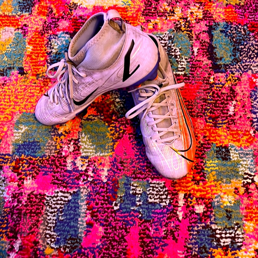 Girls Nike Mercurial soccer cleats, size 3.5Y.